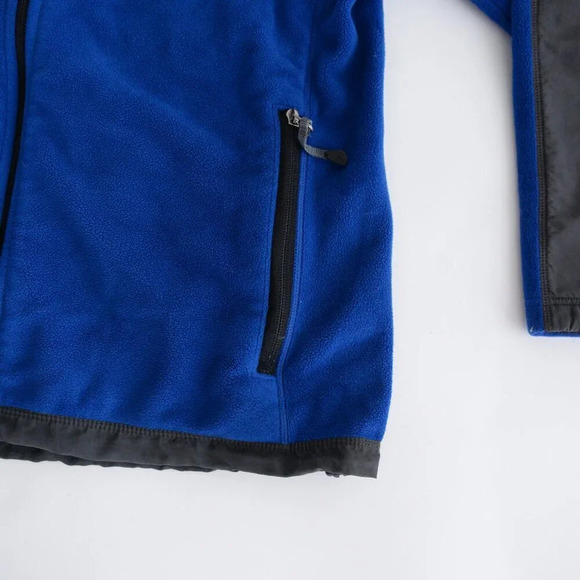 Eddie Bauer Blue And  Gray Fleece Zip Up Hiking Style Sweater Size Small - Picture 6 of 11